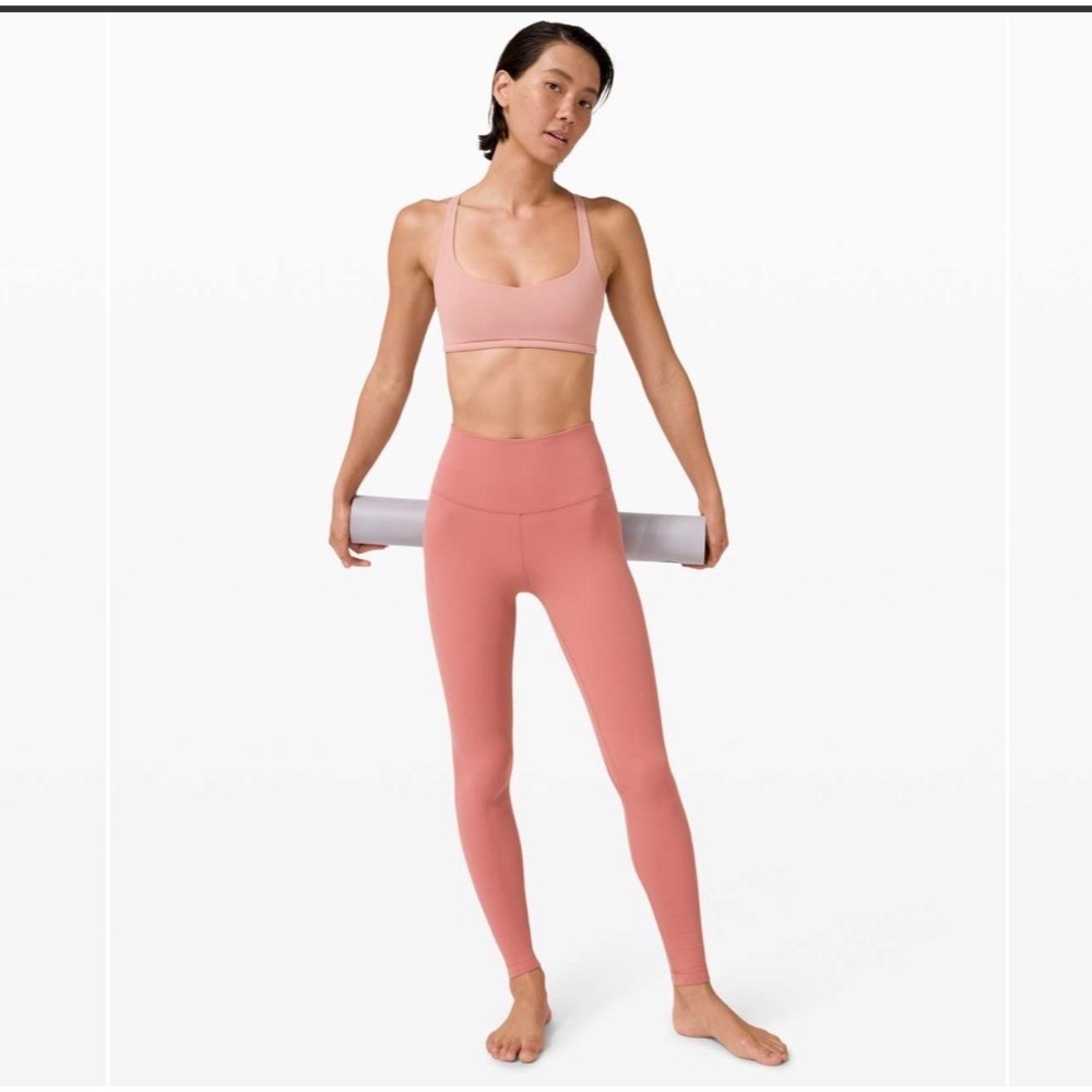 Lululemon Align High-Rise Pant 28 Pink Rose Nulu Yoga Leggings Size 2